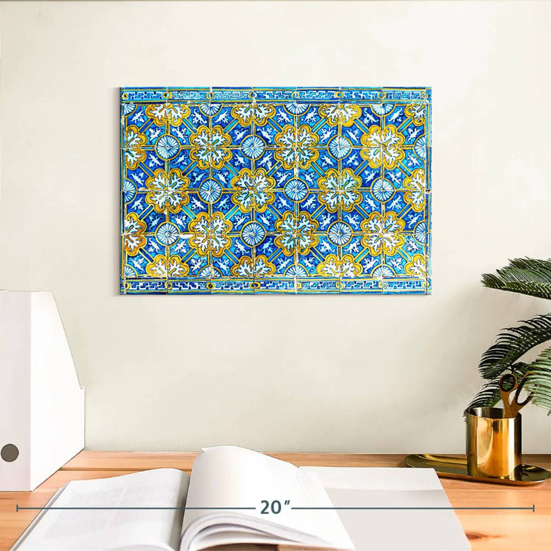 Lisbon Azulejos, 8" H x 12" W