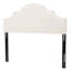 Tête de lit tapissier de grand lit, tête de lit en bois massif avec pieds en métal durables, tête de lit grand à hauteur réglable avec garniture cloutée dans la chambre à coucher