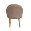 50cm H Polyester Blend Upholstered Slat Back Armchair-869034162