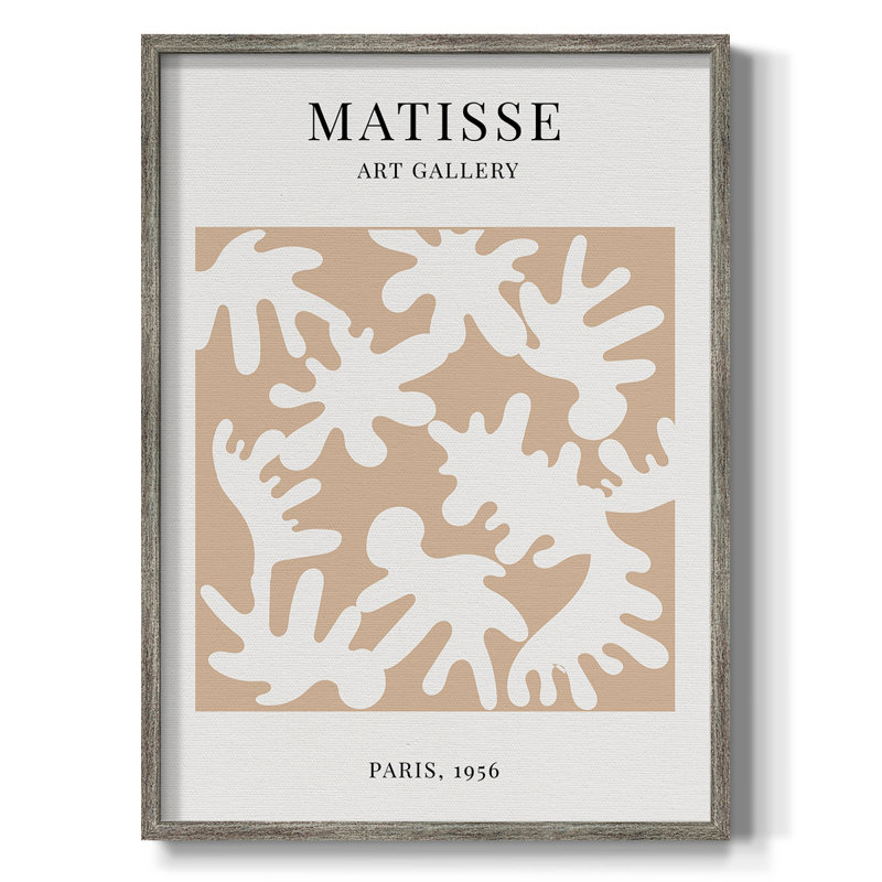 Matisse LXVII, reproduction d'art encadrée - bois massif, H 11 po x l 9 po