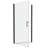 Matted Black Universal Pivot Shower Door - 1/4" Tempered Glass, 1 3/8" Adjustable, Stable And Leak, Easy Installation With Smooth Pivot, Good Leakage, Install