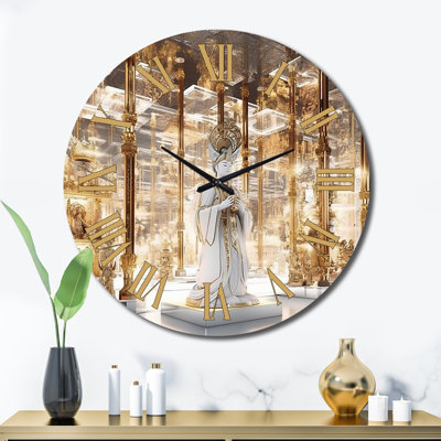 Horloge murale blanche