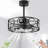 Caged Ceiling Fans With Lights Remote Control, Small Farmhouse Ceiling Fans With Light 3 Color Temperature