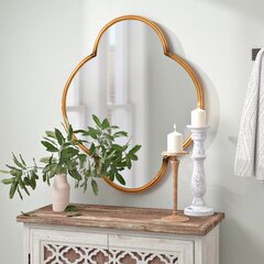  COOL2DAY Irregular Mirror,Asymmetrical Wood Wall Frame