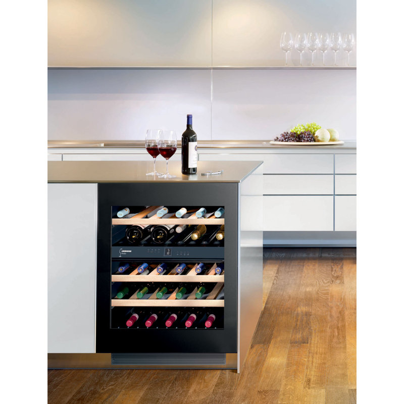 23.56'' 34 Bottle and 34 Can Dual Zone Built-In Wine & Beverage Refrigerator