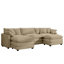 Canapé modulaire surdimensionné rembourré en U-1187099458