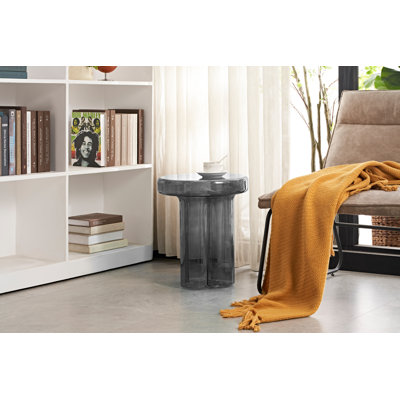 Glass Top End Table