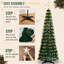 Arbre de Noël télescopique lumineux 1,8 m