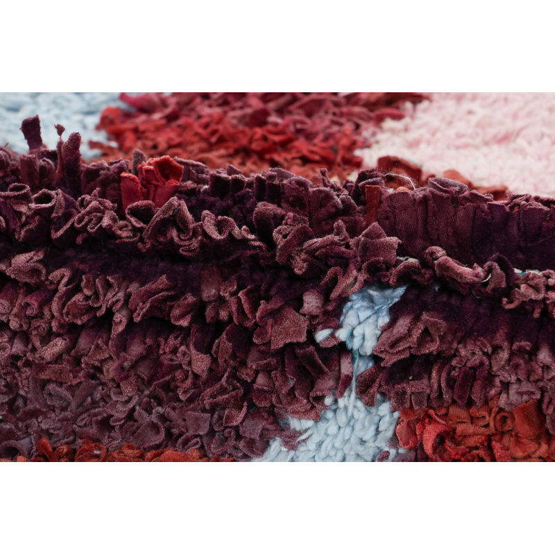 Wool Area Rug in Red