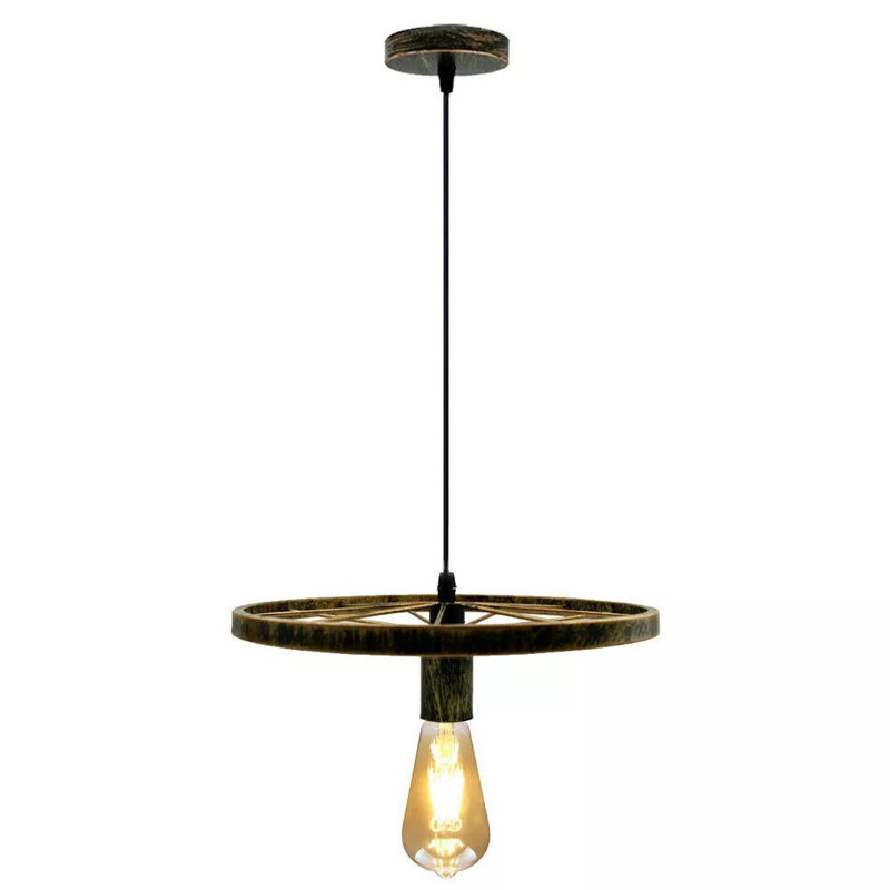 1 - Light Pendant, Brushed Copper