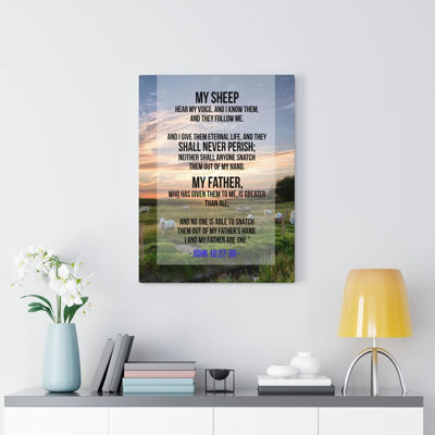 I And My Father - Wrapped Canvas Print