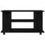  Meuble télé avec roulettes 31,5 po x 15,7 po x 17,7 po en chêne noir