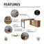 Apogee L-Shaped Writing Desk-558332679