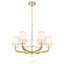 Emilea 6 - Light Glass Chandelier-21589789