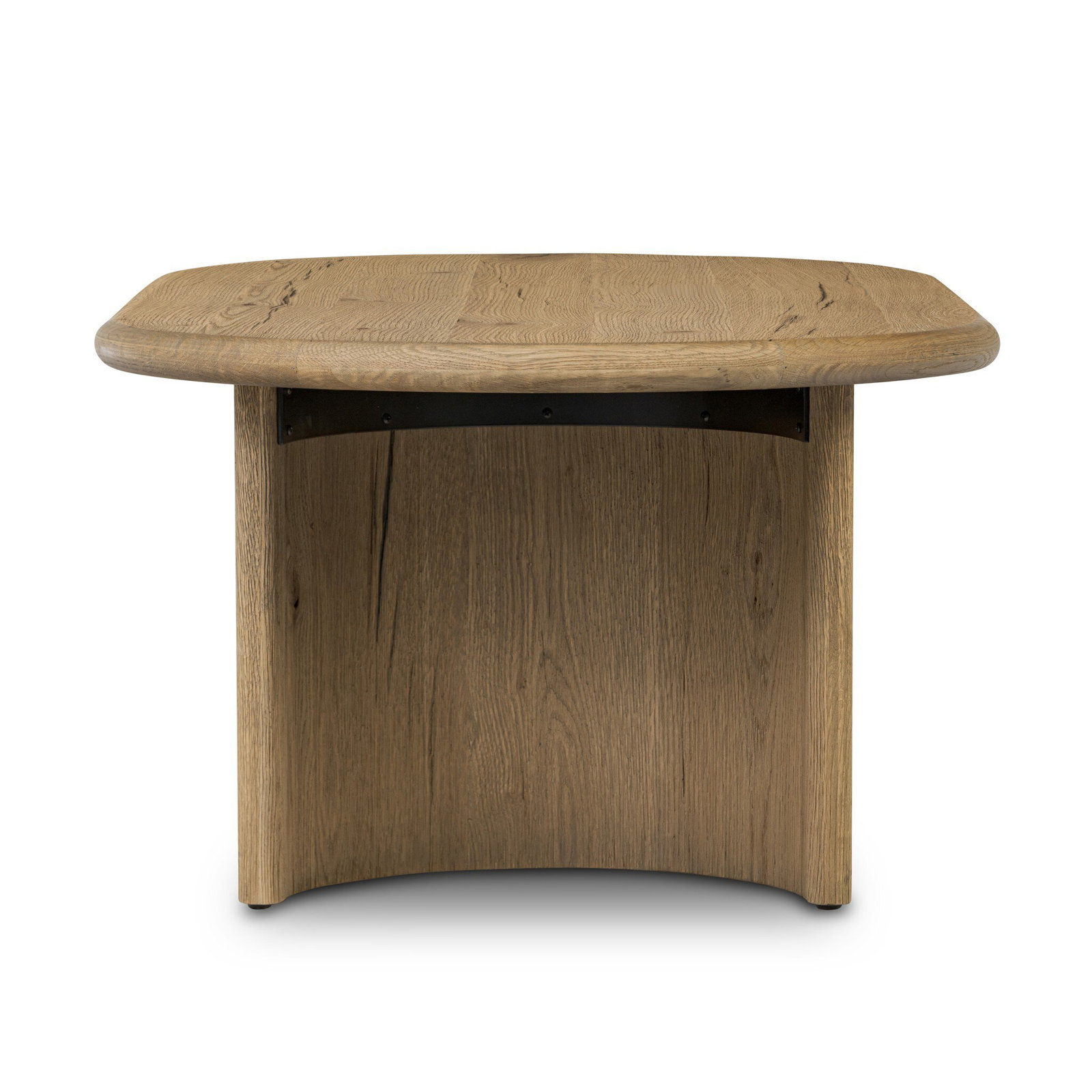 Haiden Single Coffee Table, 17" H x 35" L x 65" W, Worn Oak