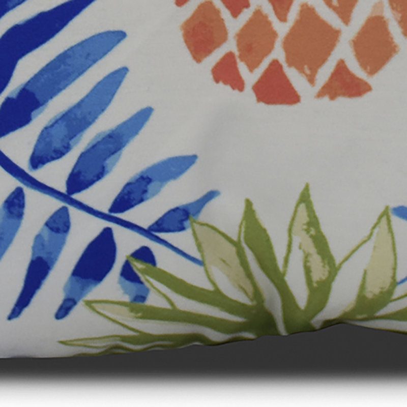 Housse et insert de coussin extérieur d'extérieur, H 16 po x l 16 po x P 3 po, Bleu