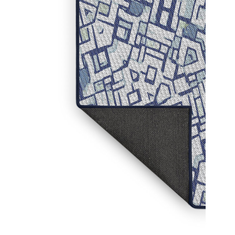 Tapis de zone bleue à motifs, Rectangle 2 pi x 3 pi