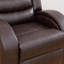 Fauteuil inclinable en similicuir 33 po Hamal-646161395