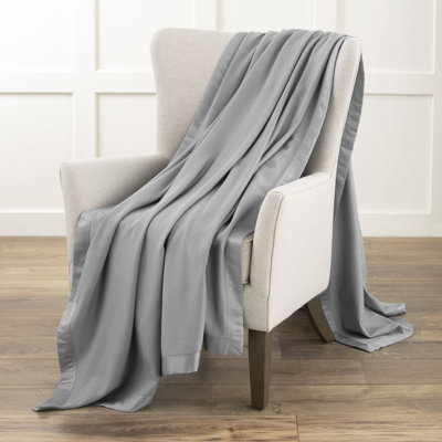 Atelier Martex Oversized Bed Scarf/Throw in Silver