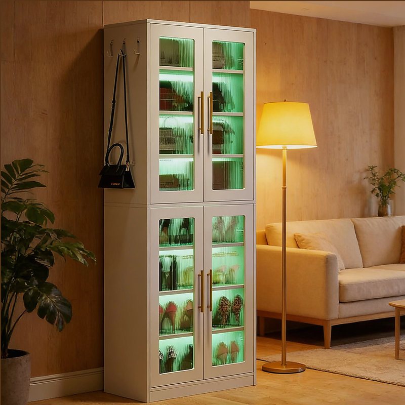Armoire de style moderne, armoire à chaussures, armoire unique