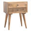 Alisha 45cm W Solid Wood Bedside Table