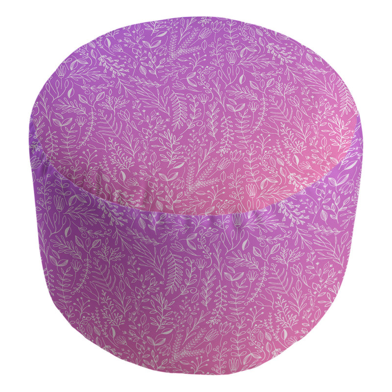 repose-pieds floral ditsy Avicia, Rose / Mauve / Blanc