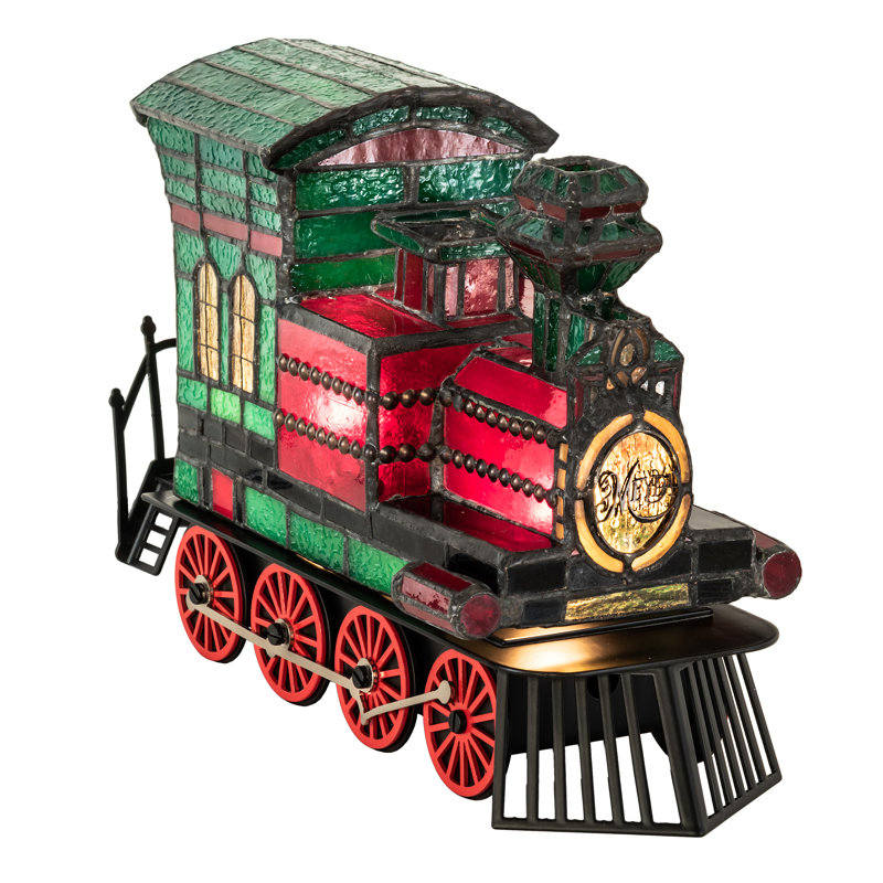 9.5'' Transportation Themed Lighted Art Glass