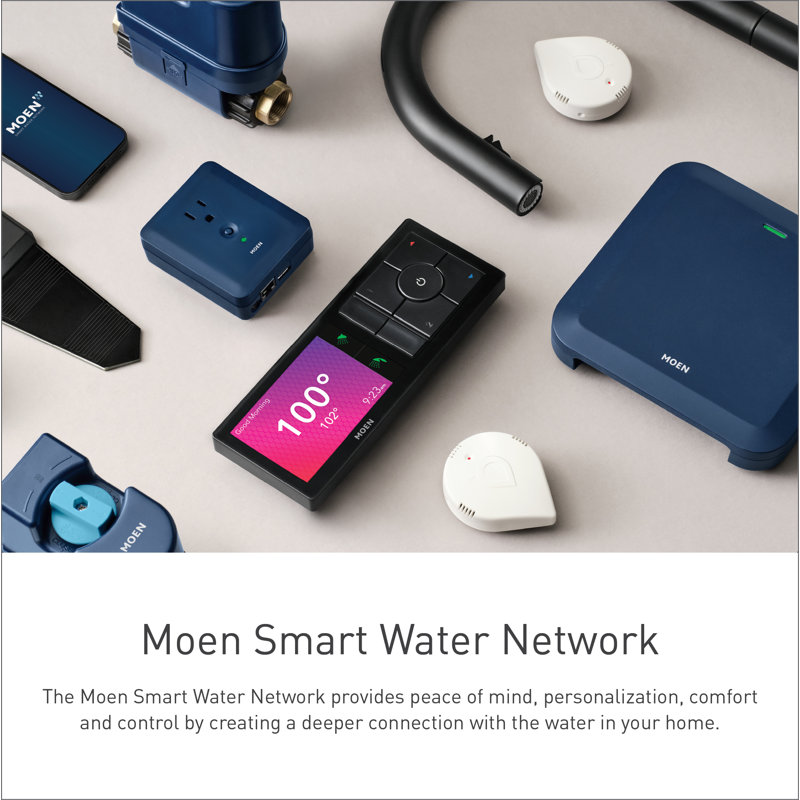 Moen Flo Smart Water Monitor and Shutoff, 3/4 Inch Smart Water Shutoff