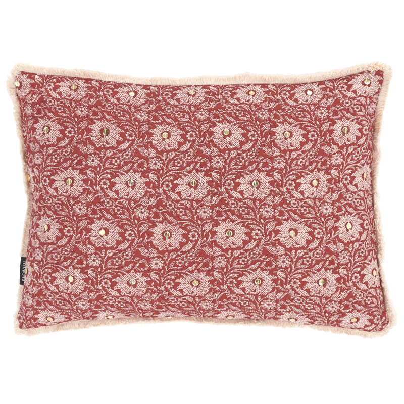Steph Fringed Cotton Throw Pillow