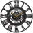 Gunnsteinn Gear Round Plastic Wall Clock 15 Inches - Rust