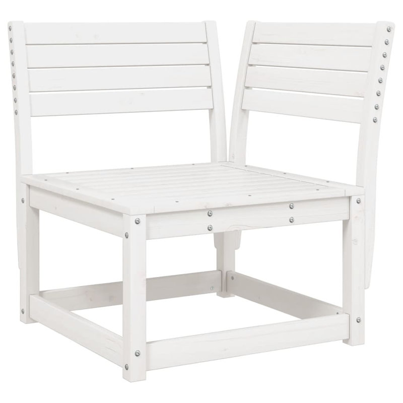 Vanita Wood Outdoor Lounge Chair, White