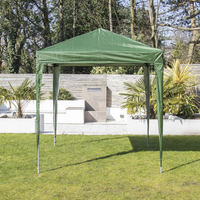 Aberici 2m x 2m Metal Pop-up Gazebo, Green