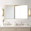 Élégant miroir rectangulaire encadré en aluminium pour salle de bain, chambre à coucher-1210179013-1210179008