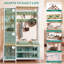 Hall Tree 120cm Wide with Bench and Shoe Storage-428510621