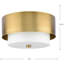 Plafonnier encastré en tissu Eutaw-88596930