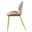Chaise d'appoint rembourrée en velours Letellier Mauldin-1756984588