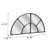 Greti Metal Half-circle Wall Mirror