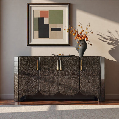 Large-Capacity Four-Door Sideboard