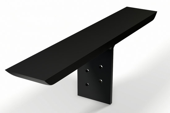 30 po x 2,5 po x 4 po Support de comptoir en T The Original, H 0,5 po x l 2,5 po x P 30 po