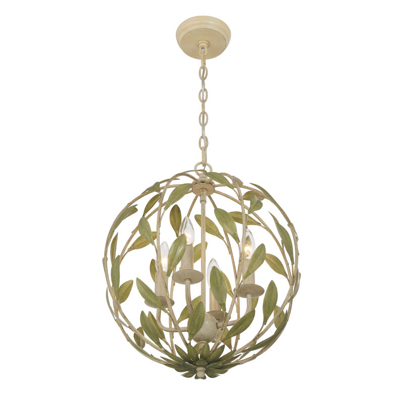 Lustre à thé vert champagne 16 po Glossop