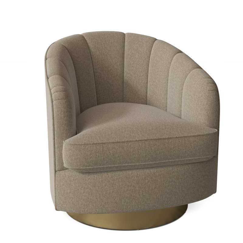 Fauteuil demi-tonneau pivotant de 28,75 po Conseilsy, Lin 3155