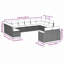 Vidaxl Garden Sofa Set Black PE Rattan 7 Piece Set Modular