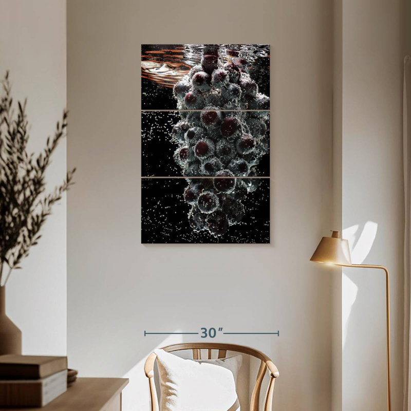 Yarlin Submerged Grapes, 57" H x 36" W