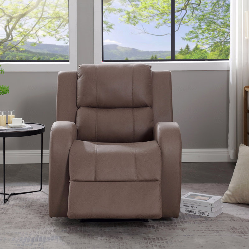 Fauteuil manuel moderne en similicuir avec fauteuil inclinable