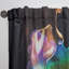Rideaux arc-en-ciel sur fond noir - Rideau moderne - Velours obscurcissant - 1 panneau-73243063