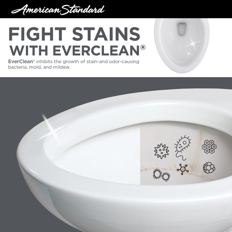White Round Front High Efficiency Skirted Toilet