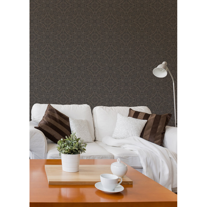 Arbor Quad 10' L x 24" W Wallpaper Roll, Self-adhesive
