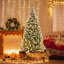 Arbre de Noël artificiel pin 6,5 pi avec support Jaganatha
