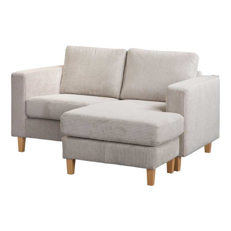 Ladarien Corner Sofa, Creme, Beech, Right Hand Facing