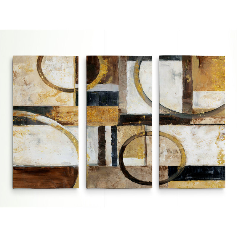 « interplay », reproduction de peinture à l’acrylique à multiples images sur toile tendue de galerie, H 24 po x l 36 po